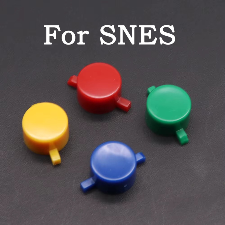 TingDong Ersatz-Tastenkit für SNES und Super Famicom SFC Controller mit ABXY-Tasten und leitfähigen Gummipads in Multicolor - Bild 1