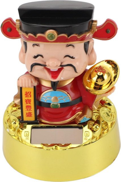 CosyHome Solar Gott des Reichtums Figur als schwingendes Feng Shui Ornament für das Auto oder den Tisch, Mehrfarbig - Bild 1