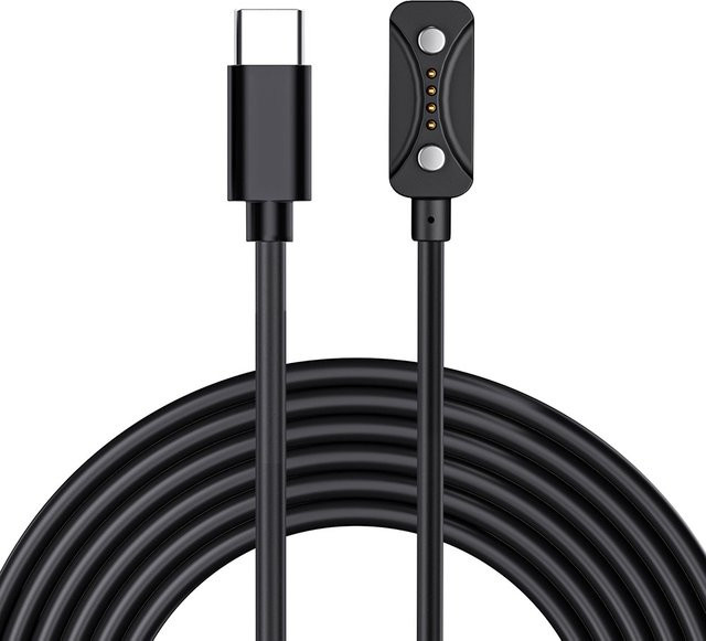 Polar USB-C-Ladekabel in Schwarz für Polar Ignite 3 und Grit X2 Pro, 1 m Länge - Bild 1