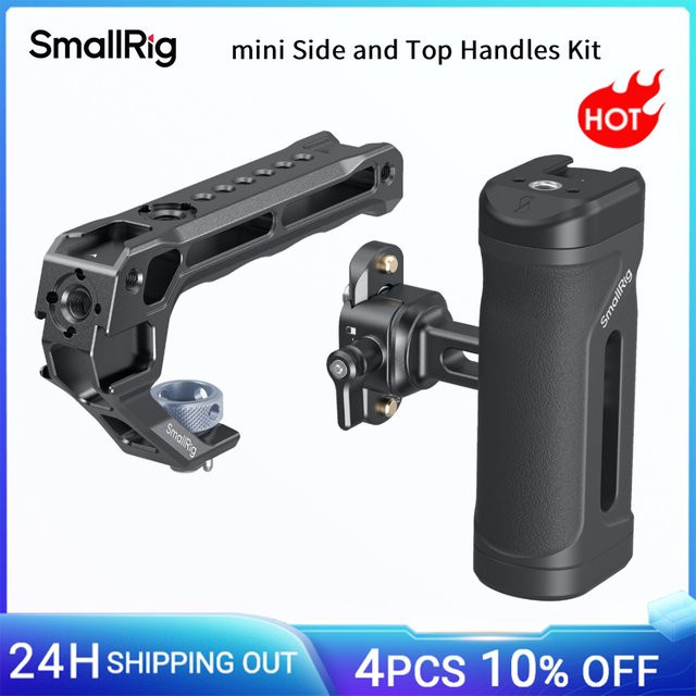 SmallRig Mini Seiten- und Top-Griff-Set mit NATO-Klemme, ARRI-Top-Griff und NATO-Schiene in Schwarz für Sony und Canon - 5949 - Bild 1