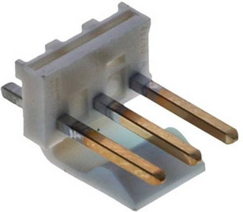 Molex Stiftleiste Standard in Weiß mit Goldkontakten, Rastermaß: 3.96 mm, Polzahl: 3 - Bild 1