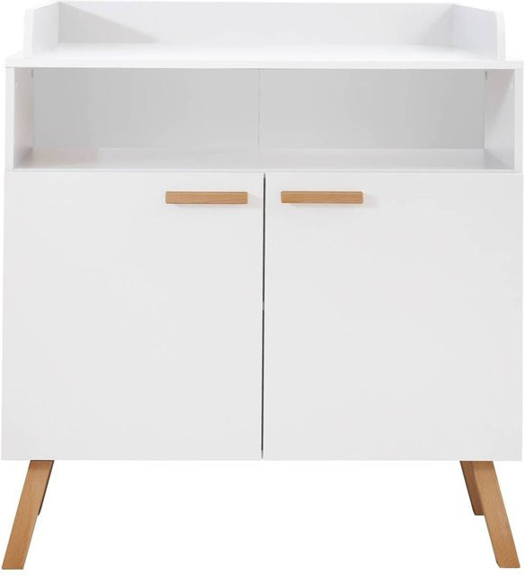 Wickelkommode Mats von Trendteam in Weiß für das Kinderzimmer B/H/T: 96 x 105 x 78 cm - Bild 1