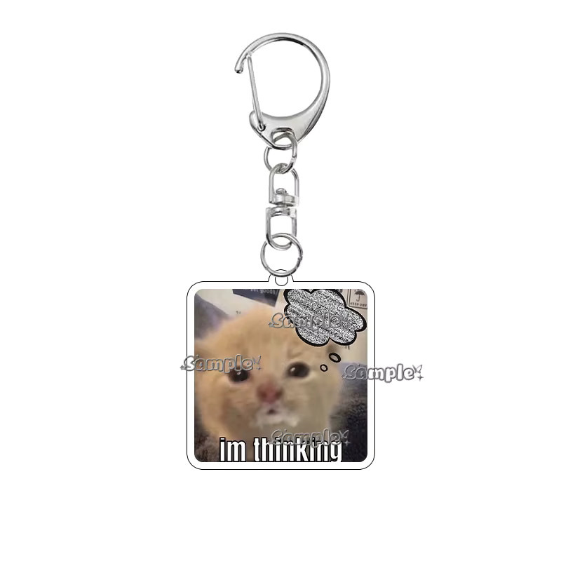 Bandai Schlüsselanhänger, Katzen-Meme, Acryl, Unisex - Bild 2
