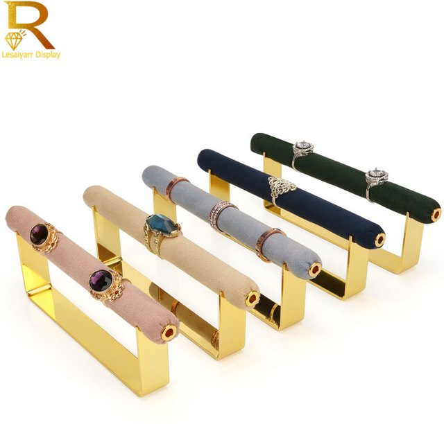 Lesaiyarr Schmuck Display Stand aus Metall in Beige für Ringe und Tischdekoration - Bild 1