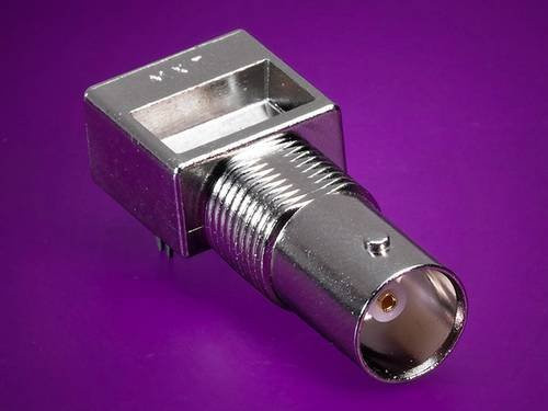 Molex BNC-Steckverbinder Buchse 731010120 gewinkelt 75Ω in Silber - Bild 1