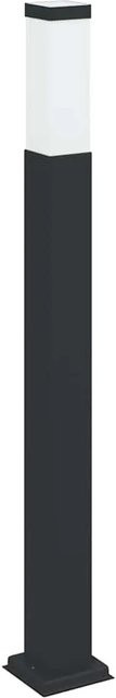 vidaXL Pollerleuchte Schwarz aus Edelstahl mit IP44 Schutzart, Höhe: 80 cm - Bild 1