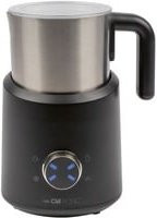 Clatronic Elektrischer Milchaufschäumer MS 3812 in Schwarz und Silber mit Edelstahlgehäuse und Kakao-Funktion, 500 ml - Bild 1