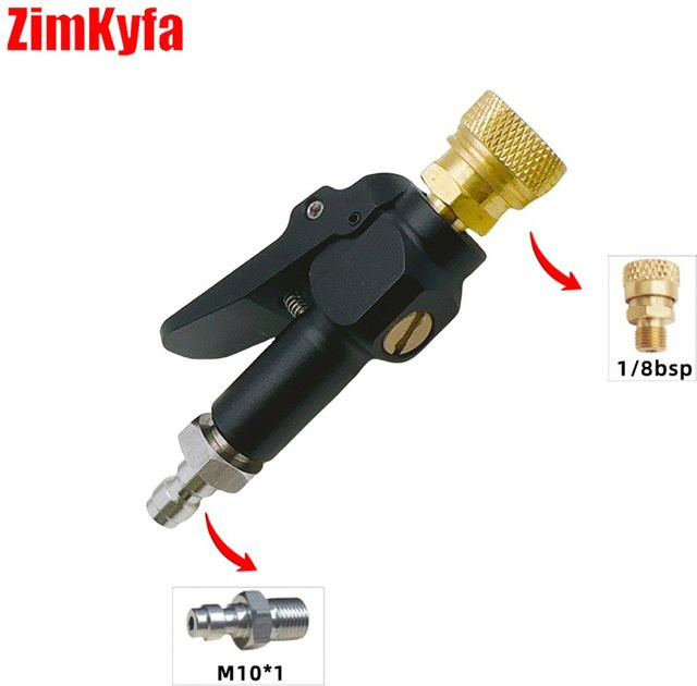 Zimakyfa 300-Bar-Adapter mit Schnellfüllung in Schwarz und Rot - Bild 1