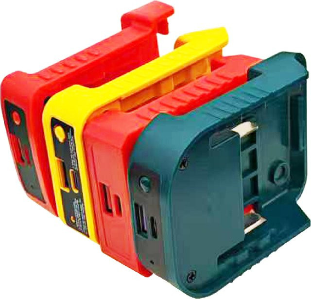 USB Typ C Power Bank für Milwaukee 18V Lithium-Batterien, kompatibel mit Makita, DeWalt und Einhell, zum schnellen Laden von Laptops und Handys - Bild 1