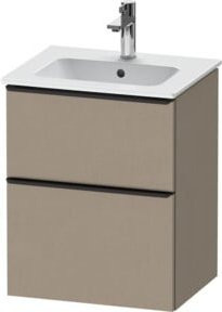 Duravit Waschtischunterschrank D-Neo in Weiß/Beige mit Scharniertüren, Wandmontage, B/T/H: 51 x 40,2 x 62,5 cm - Bild 1