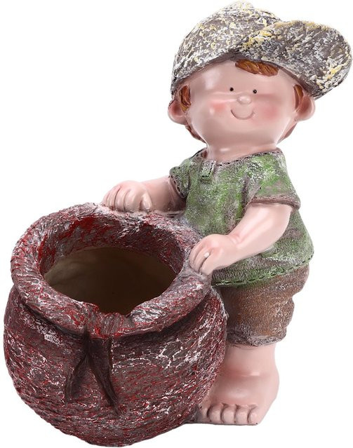 Tooarts Blumentopf in Cartoon-Kinderform, wasserdichte und texturierte Gartenstatue in Multicolour - Bild 1