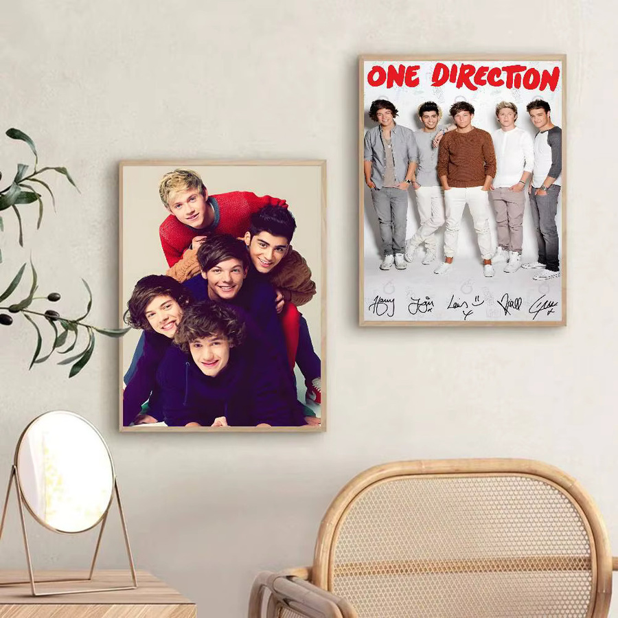 One D-Directions Selbstklebendes Poster aus Papier, Mehrfarbiges Kunstgemälde zur Wanddekoration für dein Zimmer, den Eingang oder das Restaurant - Bild 5