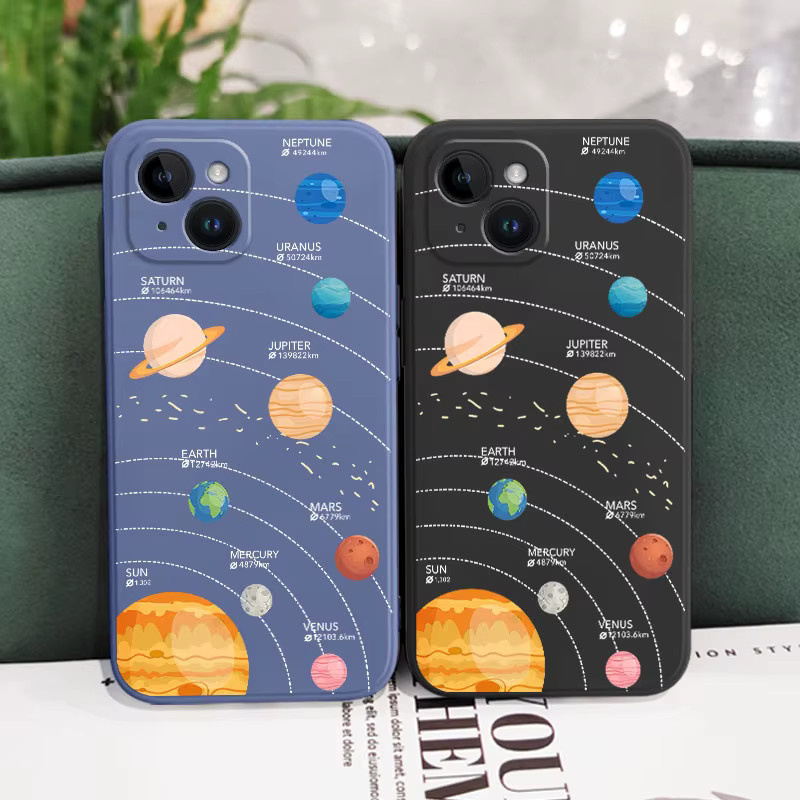 Deductive Planet Silikonhülle für iPhone 11 bis iPhone 17 Pro Max in Schwarz - Bild 3