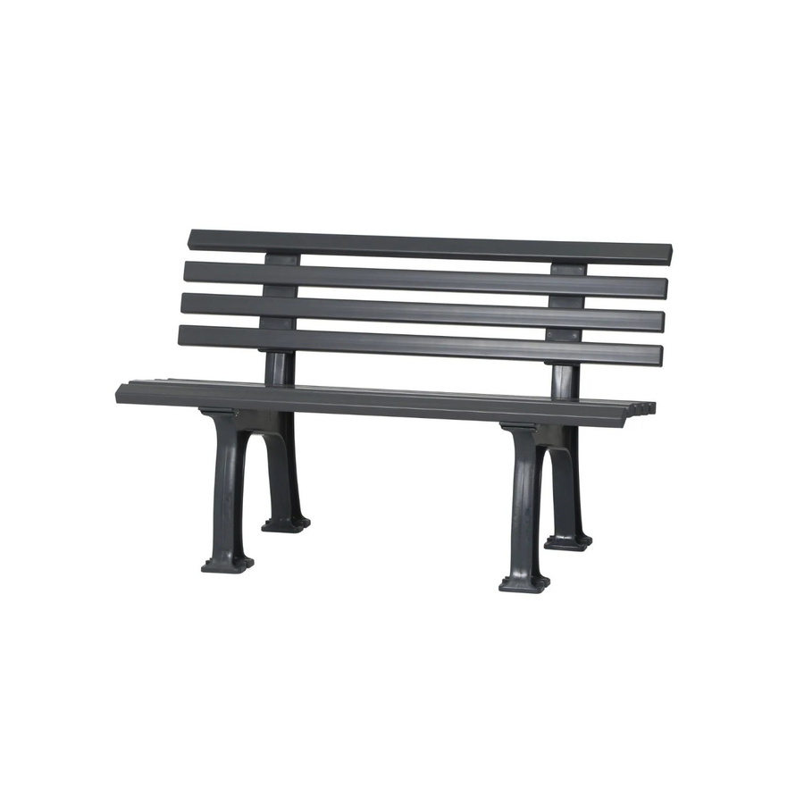 PROREGAL Gartenbank Antigua 2 Sitzer in Graphitgrau aus UV-beständigem Witterungskunststoff, H x B x T: 74 x 120 x 54 cm - Bild 2