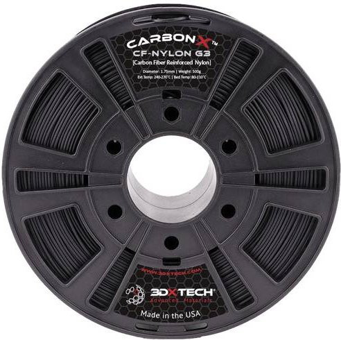 Xtech CarbonX CF Polyamid PA6 Filament Schwarz 1,75 mm 500 g - Bild 1