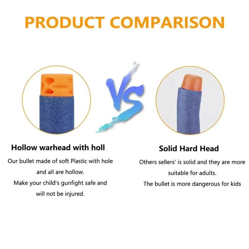 Nerf N-Strike Elite Soft Head Darts Refill, Blau, Schaumstoff, Nachfüllpack - Bild 2