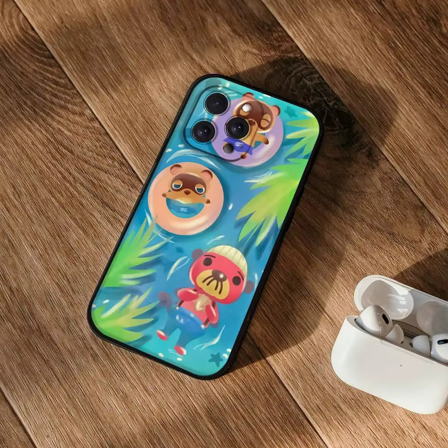 Stoßfeste Handyhülle A-Animals-C-Crossings für iPhone 11 12 13 14 15 16 Pro Max Mini XR X XS Plus in Multicolour - Bild 3