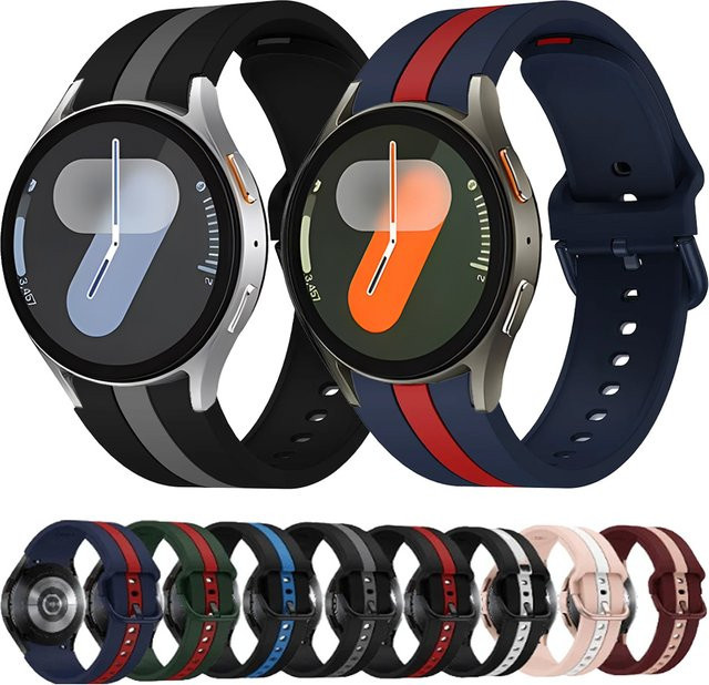 Samsung Uhrenarmband, Silikon, Schwarz, Unisex - Bild 1