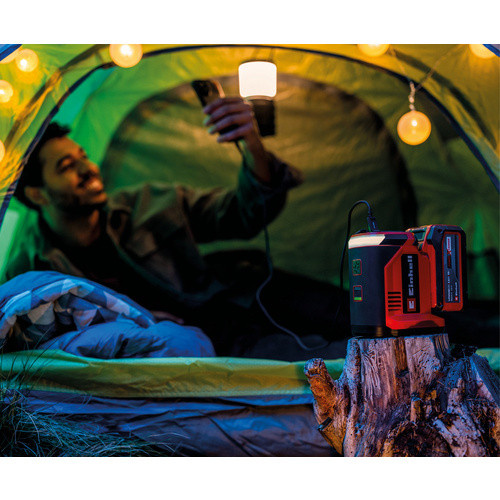 Einhell Akku-Energiestation TC-ES 18/150/1 Li-Solo in Rot/Schwarz mit USB-A und USB-C Anschlüssen - Bild 4