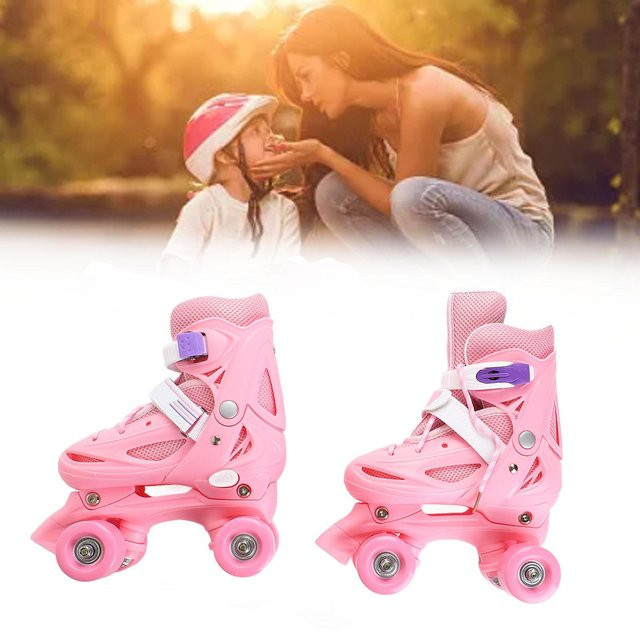 aimo 2-in-1 Rollschuhe Rosa XS 27-30 - Bild 1