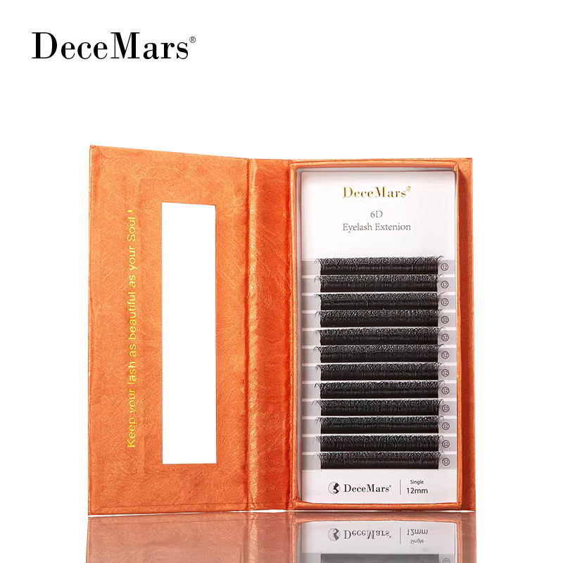 DeceMars Wimpernverlängerung 6D-W-Form, 12 Reihen - Bild 5