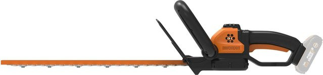 Worx Akku-Heckenschere PowerShare 20 V in Orange/Schwarz mit 45 cm Schnittlänge - Bild 1