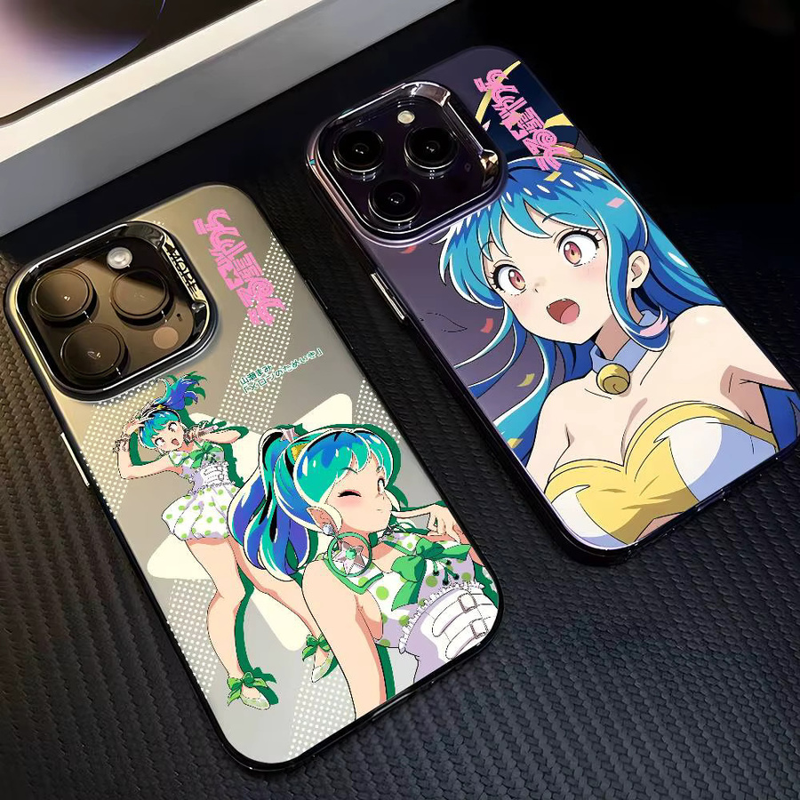 Urusei Yatsura Handyhülle für iPhone 11 bis iPhone 17 Pro Max in Mehrfarbig Matt Laser Metallic Aurora Design - Bild 4