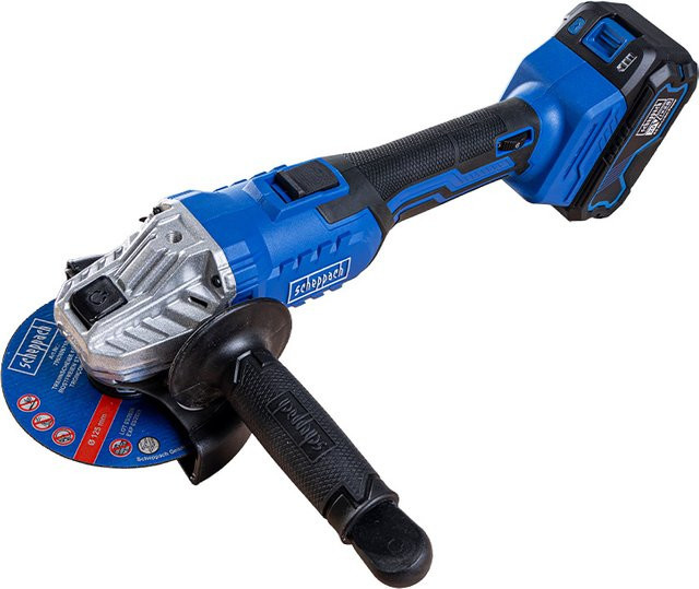 Scheppach Akku-Winkelschleifer 20 V C-AG125-X Set L1.5 in Blau inklusive 2x 4Ah Akku und Ladegerät - Bild 1