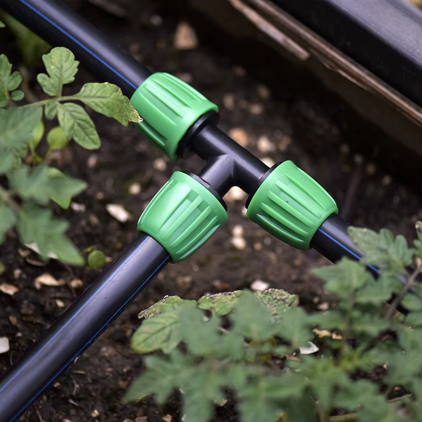 GI Yuling 5er Set T-Kupplung PE-Rohrverbinder 1/2 Zoll für Gartenbewässerung und Tropfbewässerung mit 4/7 mm Schlauchanschluss - Bild 2