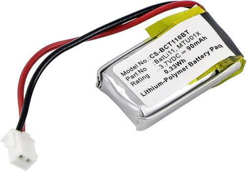 CS Cameron Sino Sicherheitstechnik Akku BatLi11 MTU01X Ersatzakku für Daitem Diagral Intecom Logisty 3.7V in Silber - Bild 1
