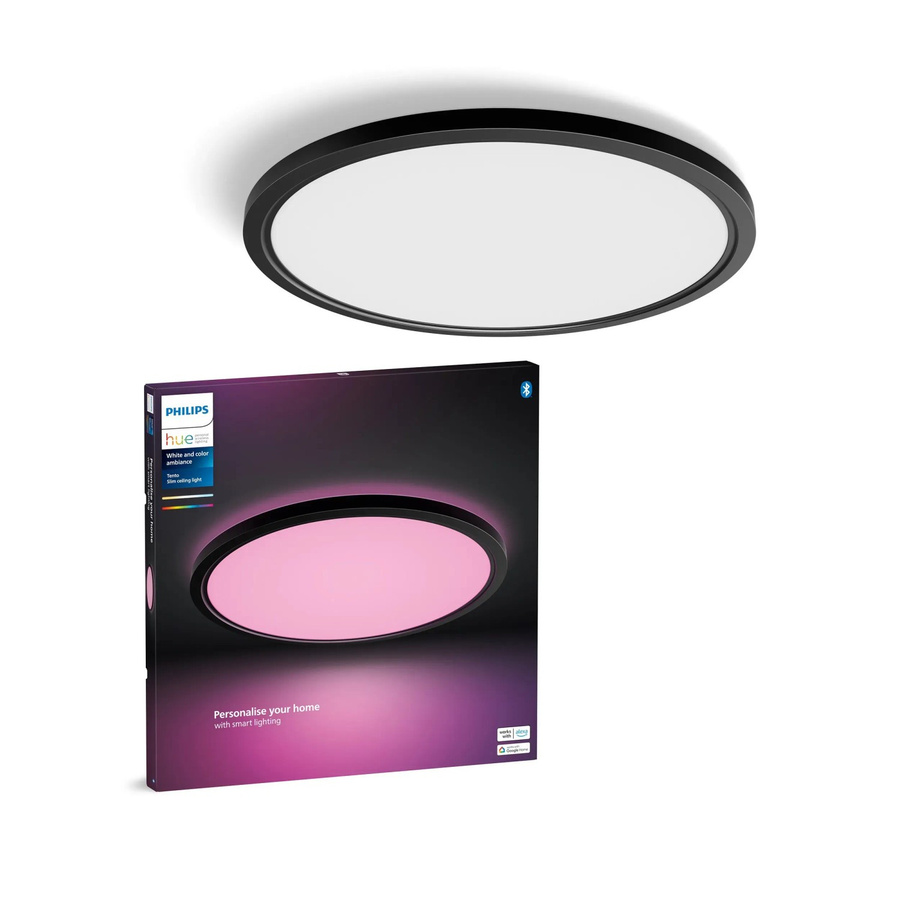 Philips Hue LED-Panel Tento White & Color Ambiance XL Schwarz Durchmesser: 54,2 cm - Bild 2