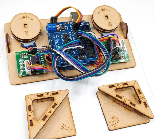 BinHex Zeichnender Wandmalroboter mit Kabelplotter, DIY-Kit, Bunt / Mehrfarbig - Bild 1