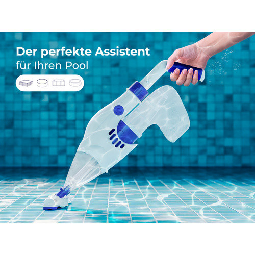 GRE Elektrischer Akku-Poolsauger Electric Vac Weiß für Whirlpools und Schnellbaupools - Bild 2