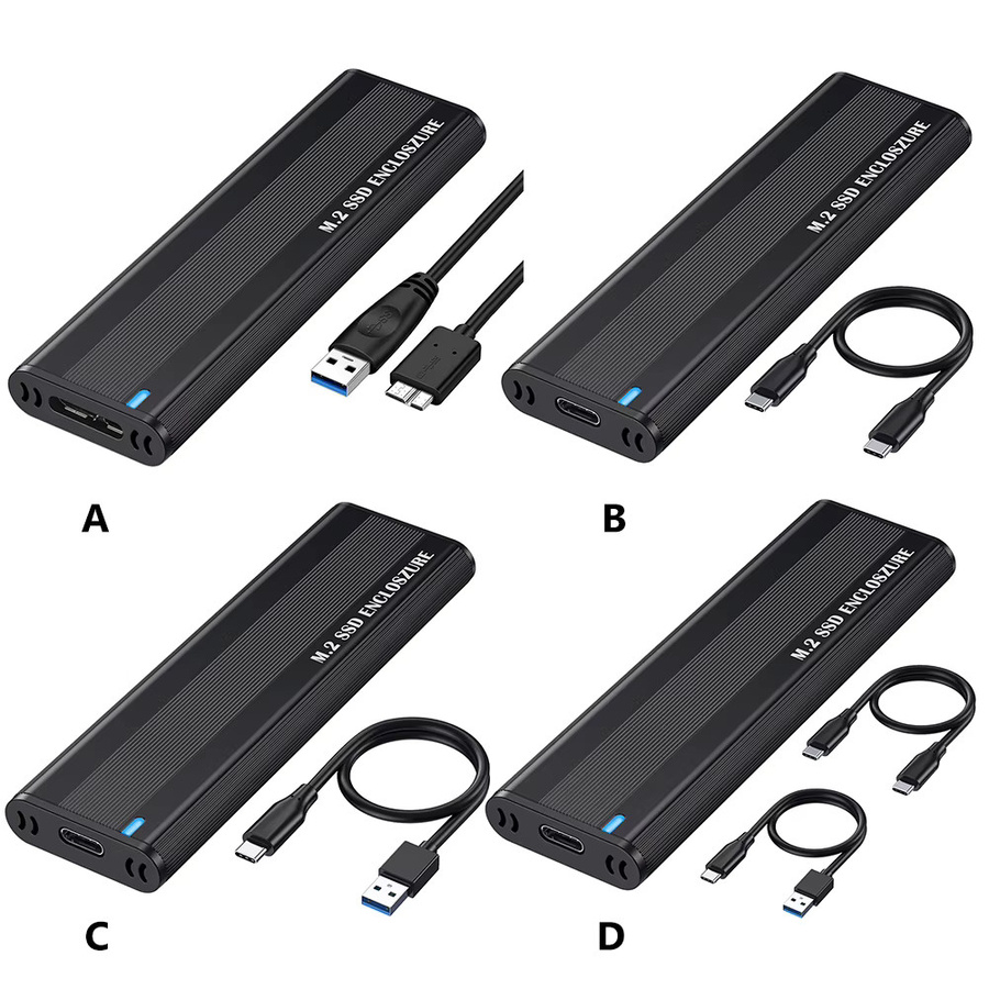 VODOOL M.2 NVMe SSD Gehäuse mit 10 Gbit/s, werkzeugloser SSD-Adapter in Schwarz - Bild 2