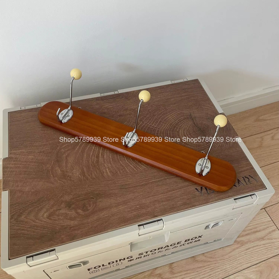 Multifunktionaler selbstklebender Wandhaken aus Holz für Wohnzimmer und Schlafzimmer zur Aufbewahrung von Mänteln und Schlüsseln - Bild 3