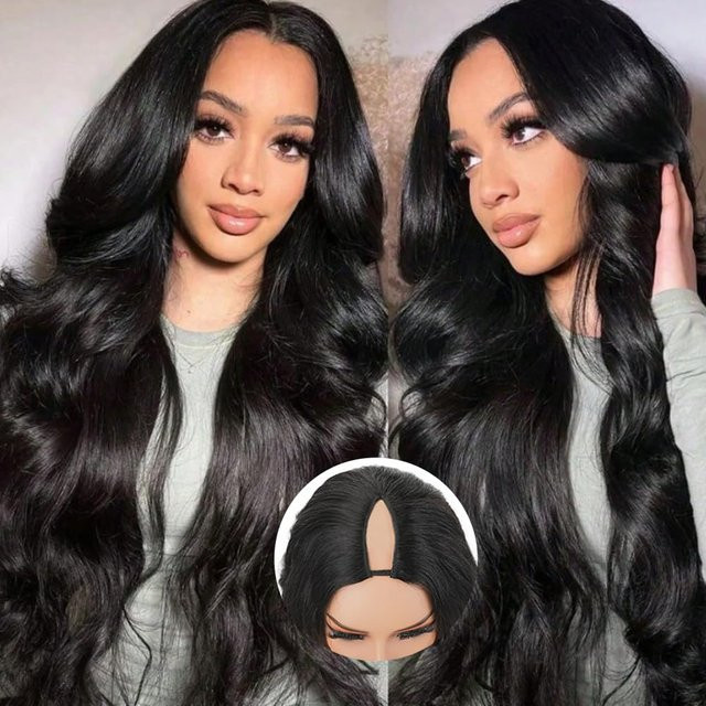 UEENLY Echthaar-Perücke, Remy Echthaar, Body Wave, 30-32 Zoll - Bild 1