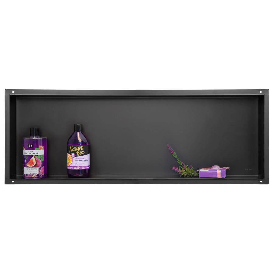 KOLMAN Wandnische aus Edelstahl in Schwarz, B/H/T: 30 x 90 x 7 cm - Bild 2