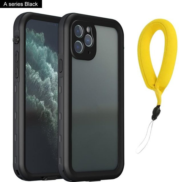 Weft Wasserdichte IP68 Hülle für iPhone 14 und iPhone 13 Mini in Transparent oder Schwarz für Unterwasseraufnahmen bis 2m Tiefe - Bild 1