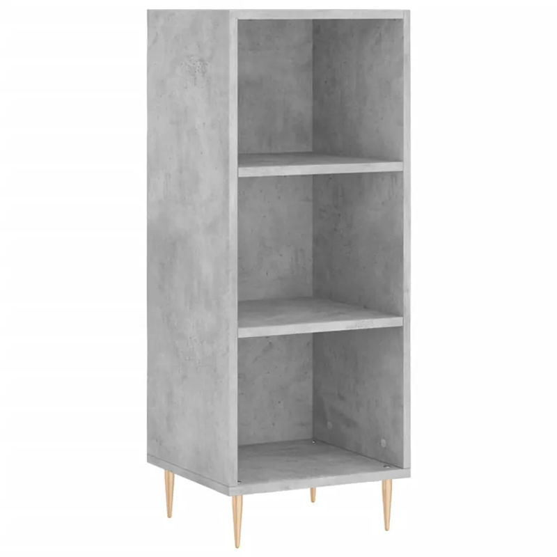 Vidaxl Schrank in Beton Grau aus Holzwerkstoff mit Drehtüren, B/T/H: 34,5 x 32,5 x 90 cm - Bild 3