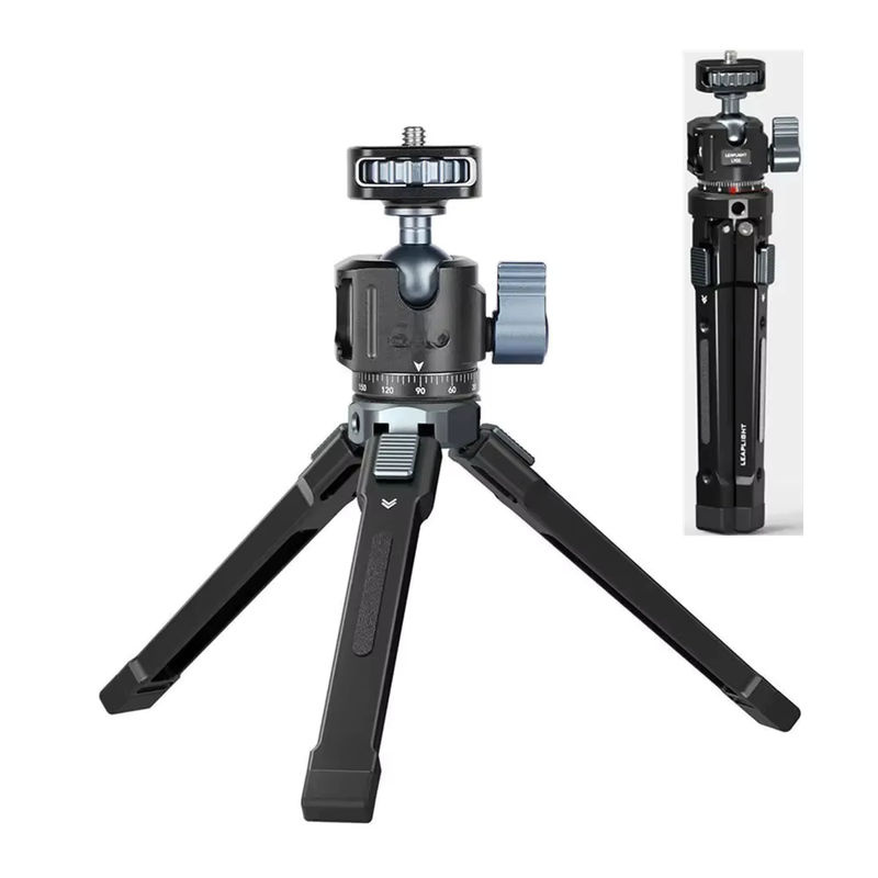 LEAPLIGHT Selfie-Stick-Stativ mit 360 Grad Kugelkopf und Cold-Shoe Tischstativ in Schwarz für iPhone, Samsung und DSLR-Kameras inklusive Magic Arm - Bild 7