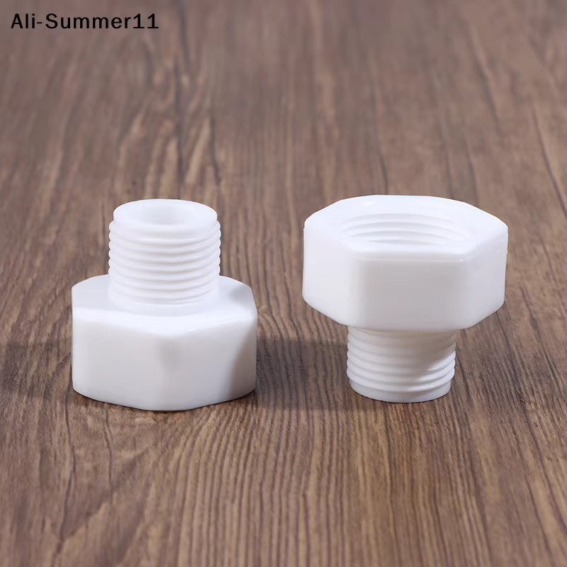 Amn Buchsenverbinder Set 2 Stück in Weiß mit Außengewinde und Innengewinde 1/2 Zoll und 3/4 Zoll als Reduzierstück für Aquarien, Gärten und Wasserleitungen - Bild 2
