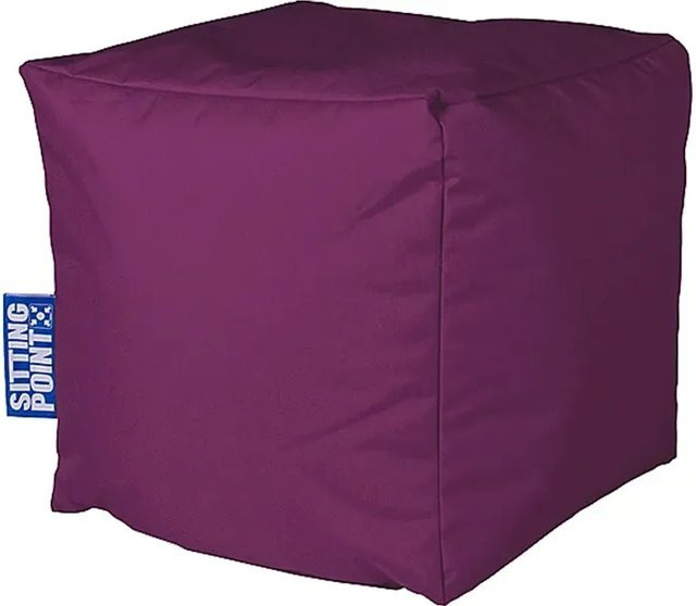 Sitting Point Hocker 60 in Aubergine mit Polyesterbezug - Bild 1