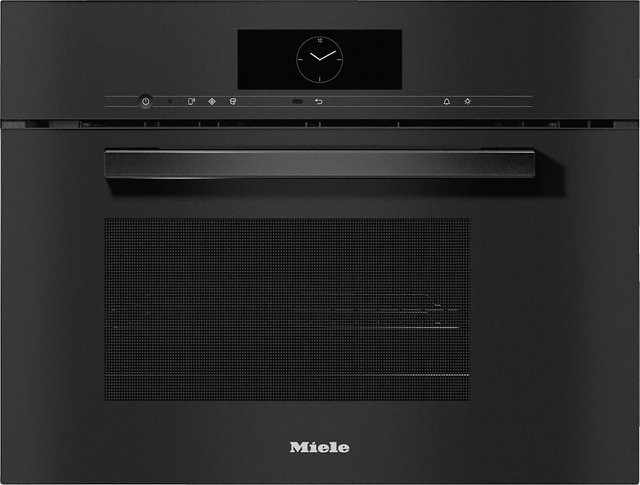 Miele DGM 7840 Einbau-Dampfgarer mit Mikrowellen-Kombifunktion in Schwarz mit Glas und Edelstahl sowie WiFi-Funktion - Bild 1