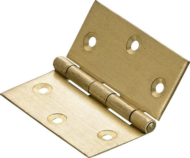 Hettich Scharnier aus Stahl in Messingoptik Gold, B/H: 50 x 50 mm - Bild 1