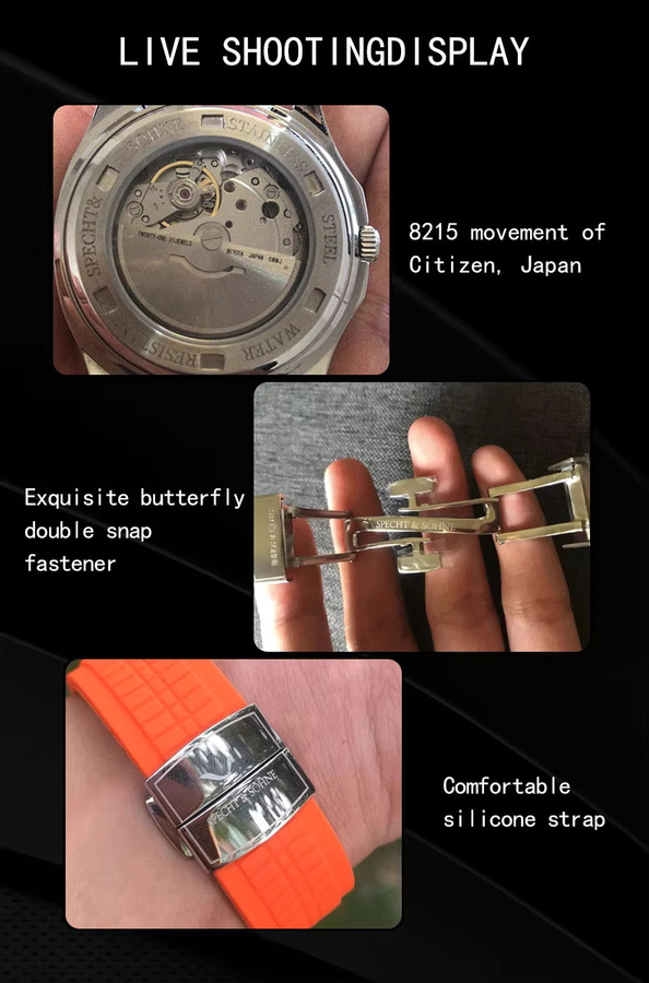 Specht&Sohne Armbanduhr, Automatik, Edelstahl, Roségold, 40 mm, Herren - Bild 2