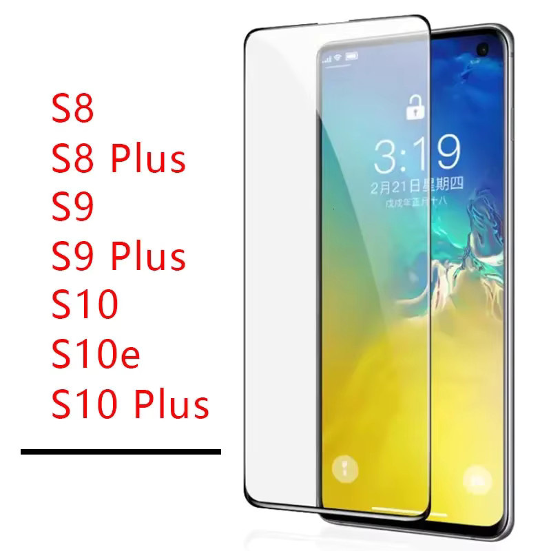 Samsung Displayschutzfolie aus gehärtetem Glas in Transparent für Galaxy S10, S10 Plus, S9, S9 Plus, S8, S8 Plus und S10e - Bild 2
