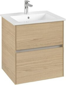V&B Waschtischunterschrank Collaro in Nordic Oak mit mittiger Waschtischposition, B/T/H: 56,1 x 61 x 48 cm - Bild 1