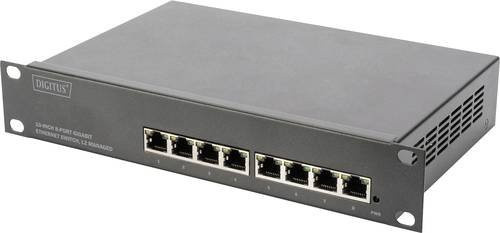 Digitus DN-80117 Managed Netzwerk Switch mit 8 Ports 10/100/1000 Mbit/s in Schwarz - Bild 1