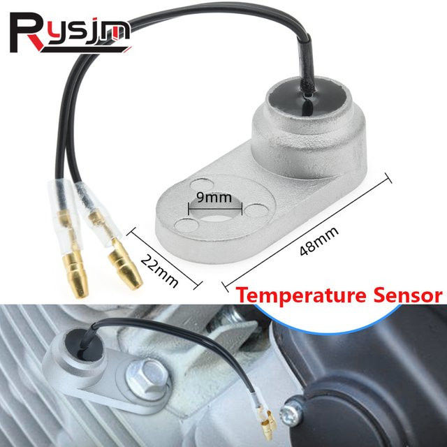 RYSJM Motorkühlmittel Temperatursensor für 12V/24V Auto und Lkw in Silber - Bild 1