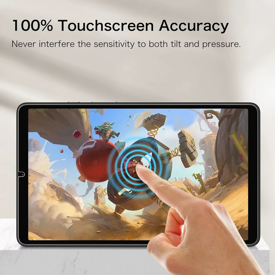 Samsung Displayschutzfolie aus gehärtetem Glas für Galaxy Tab A9 (8,7 Zoll) 2023 SM-X110 SM-X115 SM-X117, transparent, 9H kratzfest - Bild 3